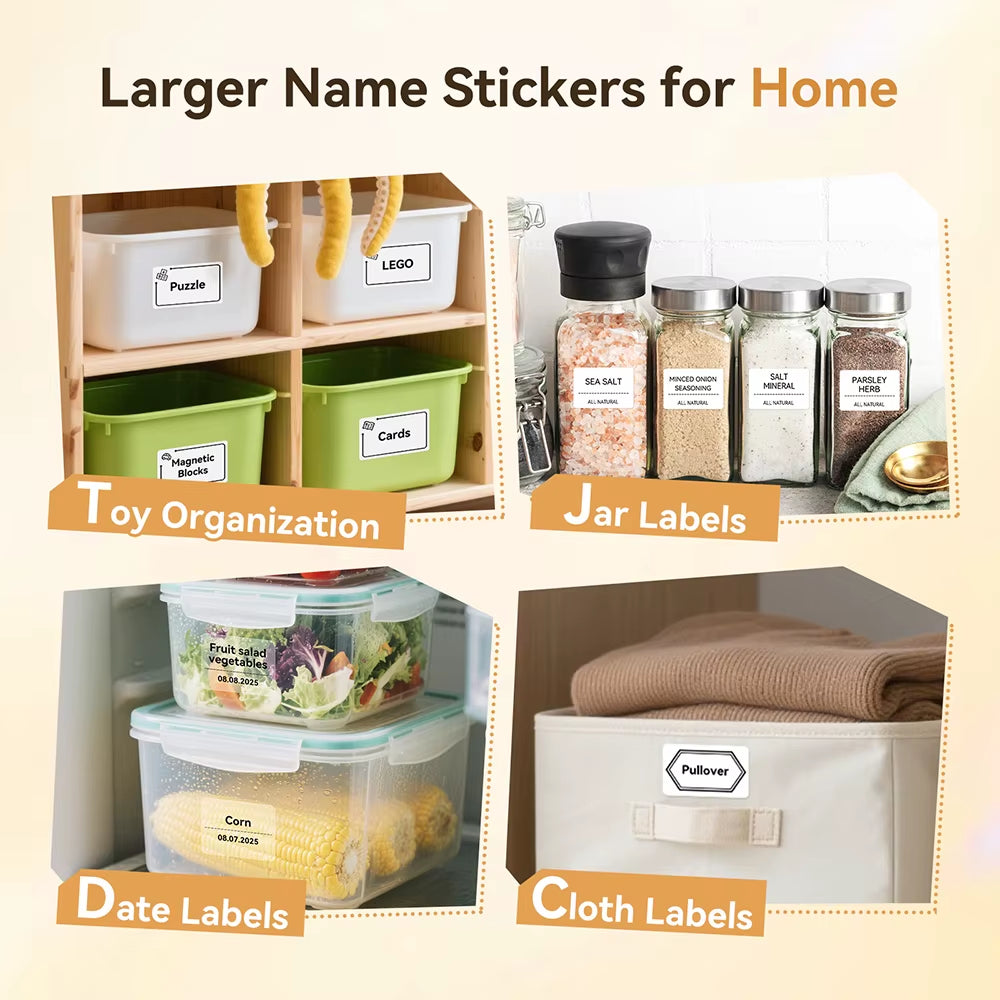 B21 Mini Thermal Printer Wireless Barcode Label Maker Bluetooth Portable Adhesive Label Printers for Office Commercial