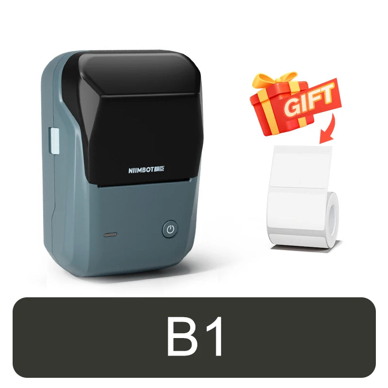 B21 Mini Thermal Printer Wireless Barcode Label Maker Bluetooth Portable Adhesive Label Printers for Office Commercial